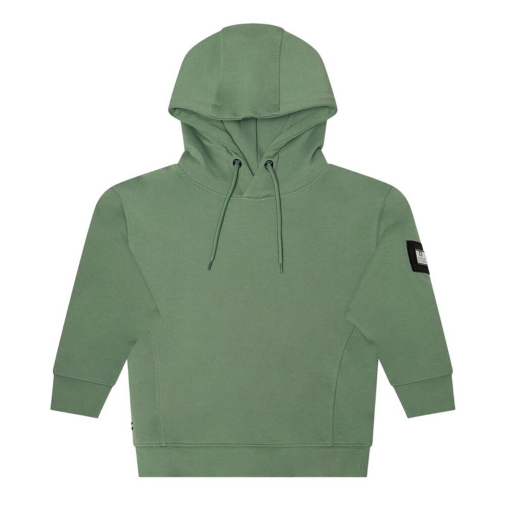 Weekend Offender Childrens/Kids Yensei Button 3/4 Sleeve Hoodie / Mid Green